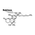 Nabilone synthetic cannabinoid, Structural chemical formula