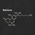 Nabilone synthetic cannabinoid, Structural chemical formula