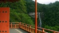 Nachi falls from Seigantoji temple Royalty Free Stock Photo
