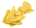 Nacho chips isolated on white Royalty Free Stock Photo