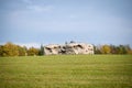 Nachod, Czech Republic - October 18, 2022: Artillery fortress and bunker Dobrosov, built in year 1938-39. Bunker, museum