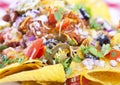 Nachos background Royalty Free Stock Photo