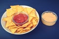 Nachos go with dip Royalty Free Stock Photo