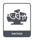 nachos icon in trendy design style. nachos icon isolated on white background. nachos vector icon simple and modern flat symbol for Royalty Free Stock Photo