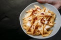 Nachos plate in a bar