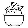 Nachos vector icon illustration photo