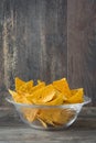 Nachos on wood Royalty Free Stock Photo