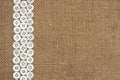 Nacre buttons on fabric texture