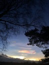 Nacreous or polar stratospheric cloud in North Yorkshire, England, United Kingdom Royalty Free Stock Photo