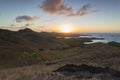 Nacula Island at dawn, Yasawa Islands, Fiji Royalty Free Stock Photo