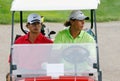 Nadal in golf car Royalty Free Stock Photo