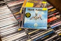 Iron Maiden CD album Seventh Son of a Seventh Son 1988 on display for sale, famous English heavy metal band