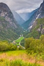 Naeroydalen valley, from Staleheim, Norway