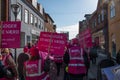 Danish government workers protesting for better working conditions