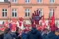 Danish government workers protesting for better working conditions