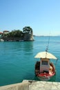 Nafpaktos port entrance Royalty Free Stock Photo