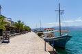 Greece, Nafplio, Old Town, Restaurants on the seawall along the sea