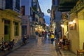 Nafplio / Greece - July 4 2017: Summer walk in the alleys