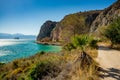 Nafplio, Greece. Walking path by the sea Royalty Free Stock Photo