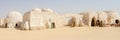 Abandoned sets of the Star Wars movie in Sahara desert