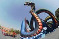 The large Serpent in Thailand. It has become a new landmark tourist attraction in Phetchabuei Province.