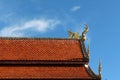 Naga gable apex on top of roof.