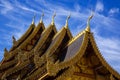 Naga gable on the roof of the ubosot.