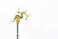 Naga light pole decoration Royalty Free Stock Photo
