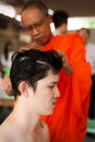 Naga ordination ceremony traditional buddhism thailand