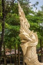 Naga statue on the bridge of faith from the ancient times