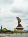 Naga statue named Phaya Sisattanakar In Nakhonphanom Provincial Park, Thailand Royalty Free Stock Photo
