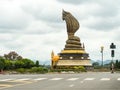 Naga statue named Phaya Sisattanakar In Nakhonphanom Provincial Park, Thailand