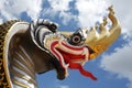 Naga in the temple. Wat Sri Thammaram, Initailly named Wat Tha C