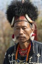 Naga Tribal Portrait at Hornbill festival,Kohima,Nagaland,India on 1st December 2013