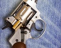 Nagan revolver with cartridge Royalty Free Stock Photo