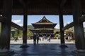 Nagano - Japan, June 5, 2017: Main hall of the important Buddhi Royalty Free Stock Photo