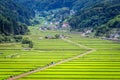 Nagano Prefecture, Japan at rual Tanokuchi Rice Terraces