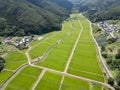 Nagano Prefecture, Japan at rural Tanokuchi Rice Terraces