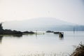 Nagarahole National Park the gateway to Jungle - Karnataka -India.Safari early morning during summertime.Boats and birds Royalty Free Stock Photo