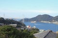 Nagasaki bay and Megami bridge in Nagasaki