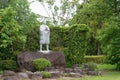 Amakusa Shiro Statue at Ruins of Hara castle in Shimabara, Nagasaki, Japan. He was led the Shimabara Royalty Free Stock Photo