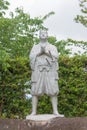 Amakusa Shiro Statue at Ruins of Hara castle in Shimabara, Nagasaki, Japan. He was led the Shimabara