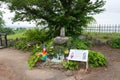 Amakusa Shiro Tomb at Ruins of Hara castle in Shimabara, Nagasaki, Japan. He was led the Shimabara Royalty Free Stock Photo