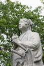 Statue of Amakusa Shiro 1621?-1638 at Remains of Hara castle in Shimabara, Nagasaki, Japan. He was