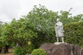 Statue of Amakusa Shiro 1621?-1638 at Remains of Hara castle in Shimabara, Nagasaki, Japan. He was