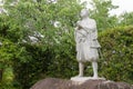 Statue of Amakusa Shiro 1621?-1638 at Remains of Hara castle in Shimabara, Nagasaki, Japan. He was