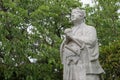 Statue of Amakusa Shiro 1621?-1638 at Remains of Hara castle in Shimabara, Nagasaki, Japan. He was