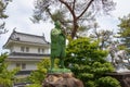 Statue of Amakusa Shiro 1621?-1638 at Shimabara castle in Shimabara, Nagasaki, Japan. He was led