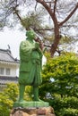 Statue of Amakusa Shiro 1621?-1638 at Shimabara castle in Shimabara, Nagasaki, Japan. He was led