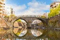 Meganebashi Bridge is the most remarkable of several stone bridges. The bridge gets its name from Royalty Free Stock Photo